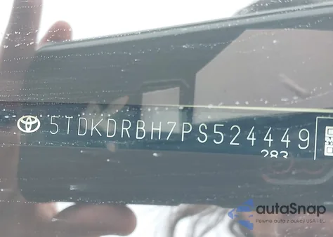 2023 Toyota Highlander Platinum from USA, damaged, VIN 5TDKDRBH7PS524449